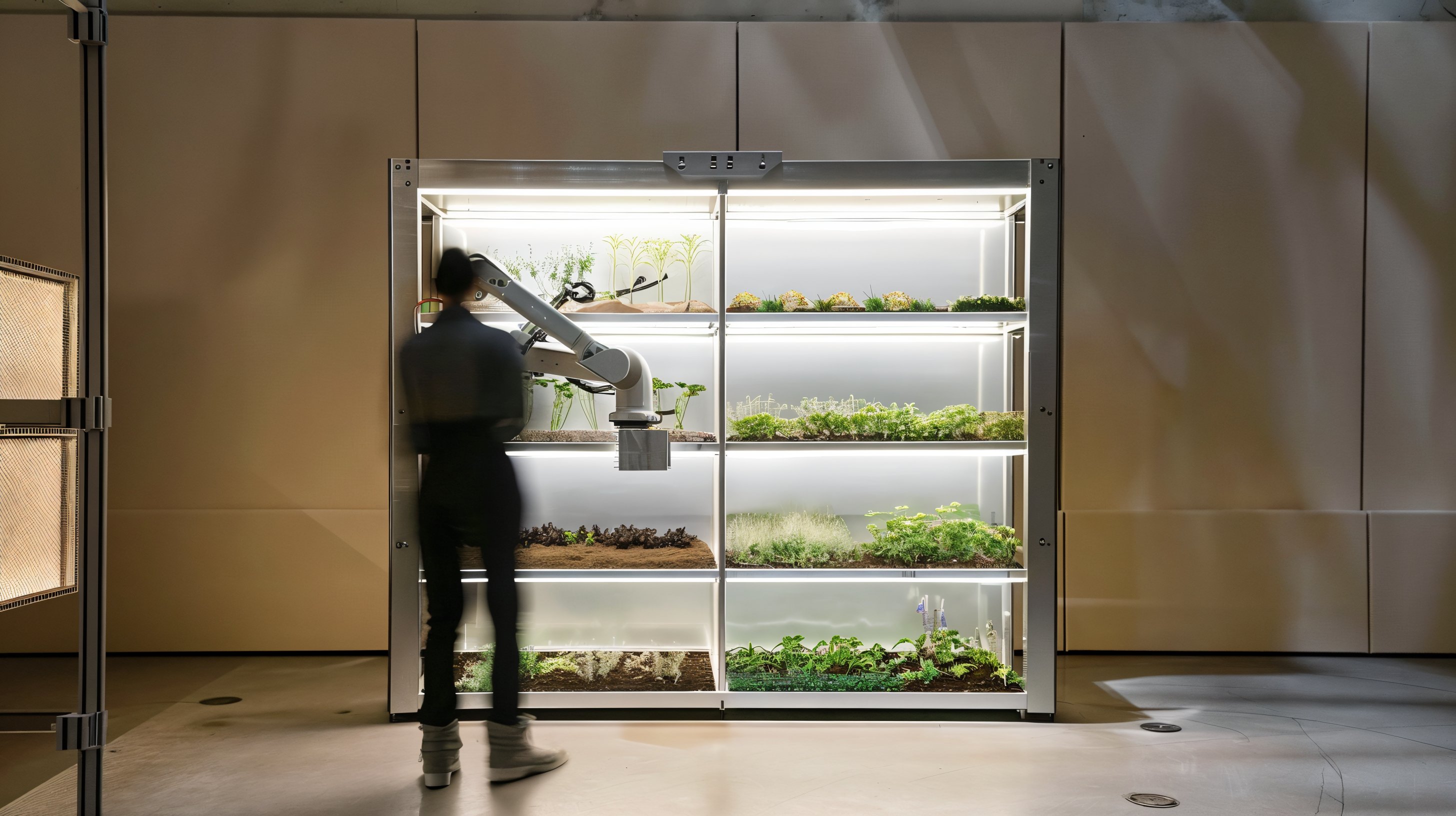 Soil research cabinet.